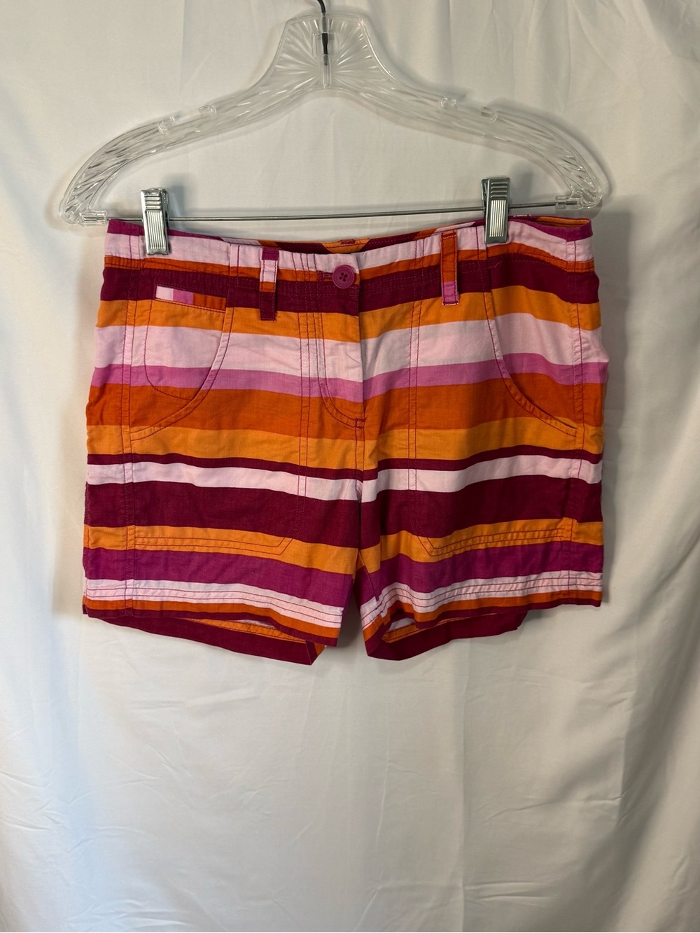 Tommy Bahama Striped Shorts in Orange, Pink & Maroon